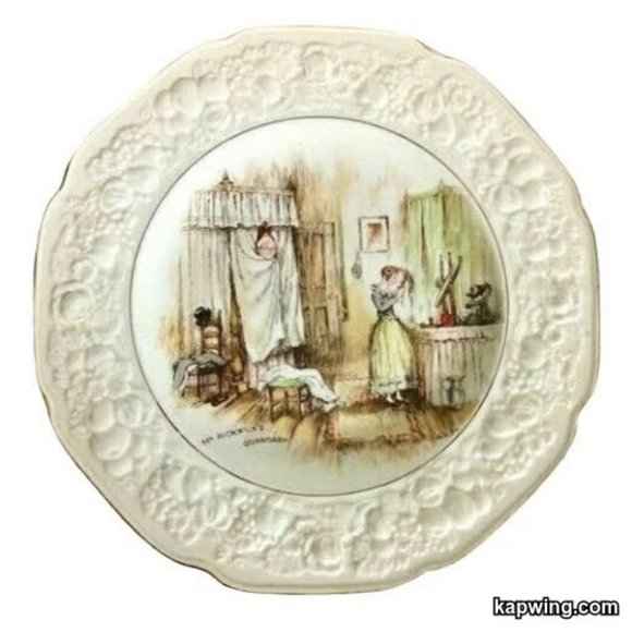 1930's Crown Ducal Floretine Mr Pickwicks Plate - Picture 1 of 5